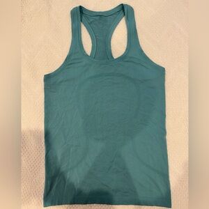 Lululemon Swiftly Tech Racerback Tank Top Hip Length Size 6 Teal